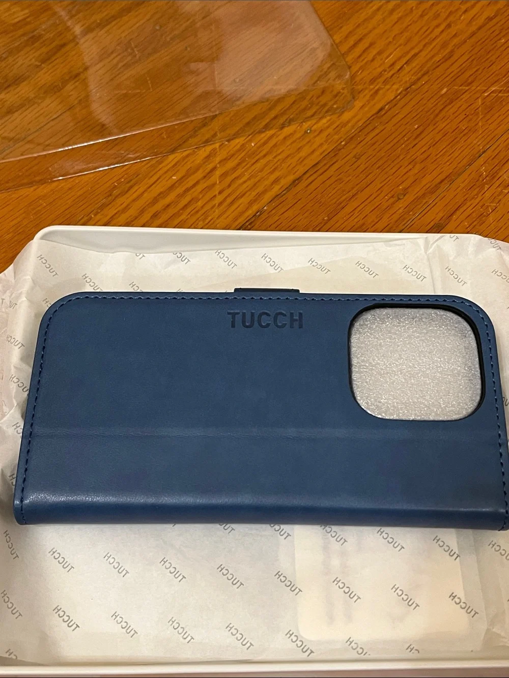 Tucch blue magnetic iPhone 16 case and wallet phone